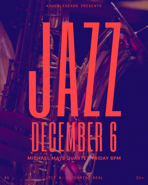December 6 / Jazz with Michael Mays Quartet