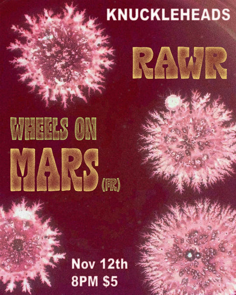 November 12 / Wheels on Mars and Rawr