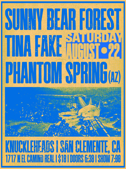 August 22 / Sunny Bear Forest, Tina Fake, Phantom Spring